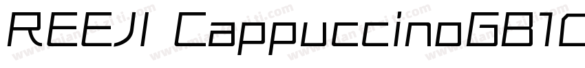 REEJI CappuccinoGB10 Flash Regular字体转换